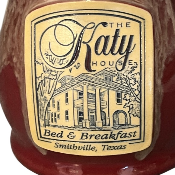 Deneen Pottery Katy House B&B Smithville Texas Mug Hand Thrown Drip Glaze - Picture 6 of 11